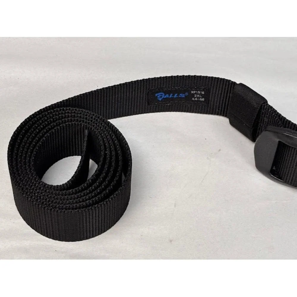 Galls NP1916 Mens Tactical Web Belt Black 2XL 44-46 Non-Metallic Buckle NEW